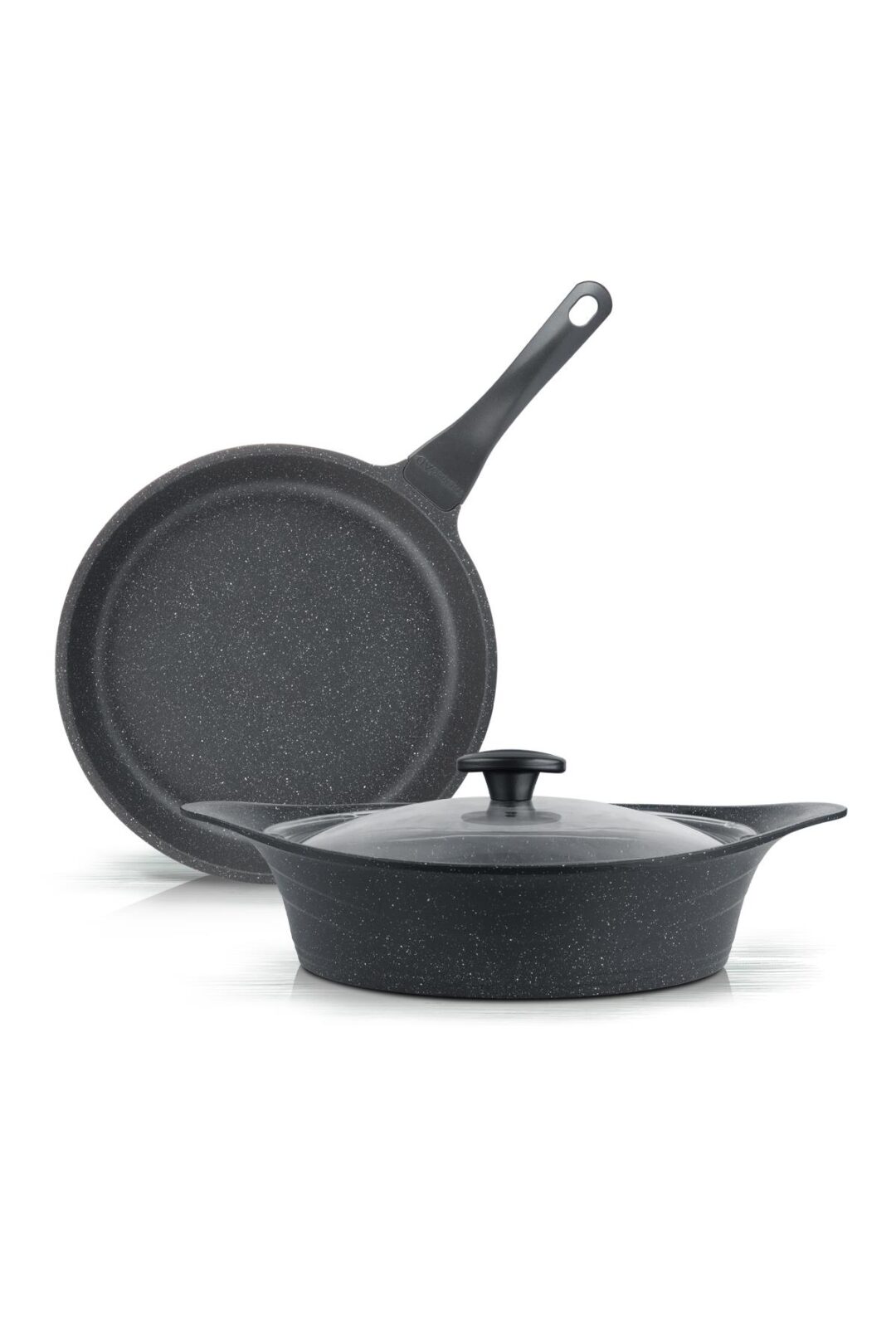ThermoAD Pyro Gri 3 Parça Döküm Tencere Seti 28 Cm