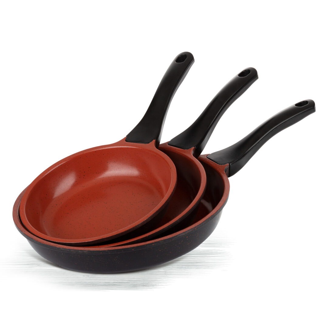 Alternative view of ThermoAD Tava seti 3 Parça Red Diamond 20cm-24cm-28cm